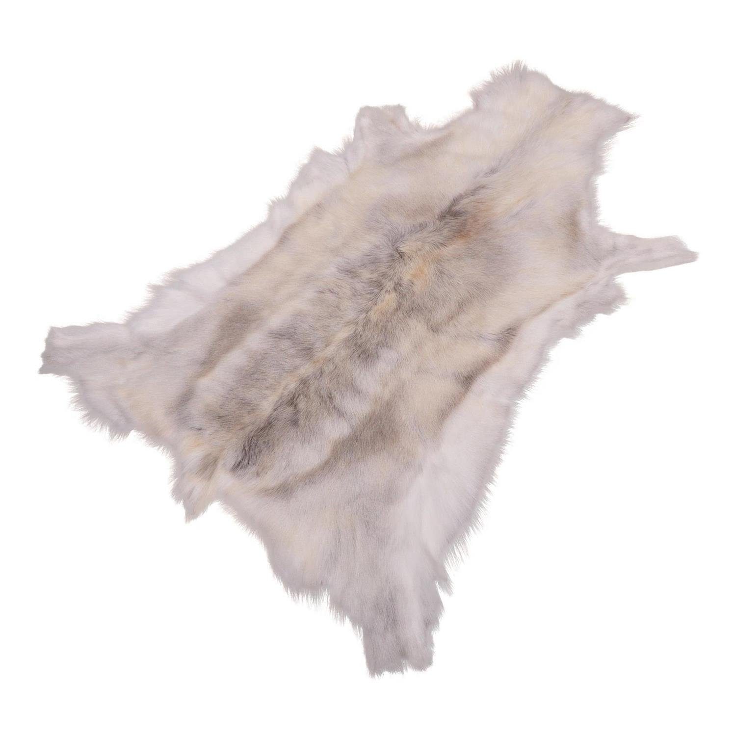 Livorio Fellteppich Rentierfell, hell, Größe L, Länge: 110-135 cm, original günstig online kaufen