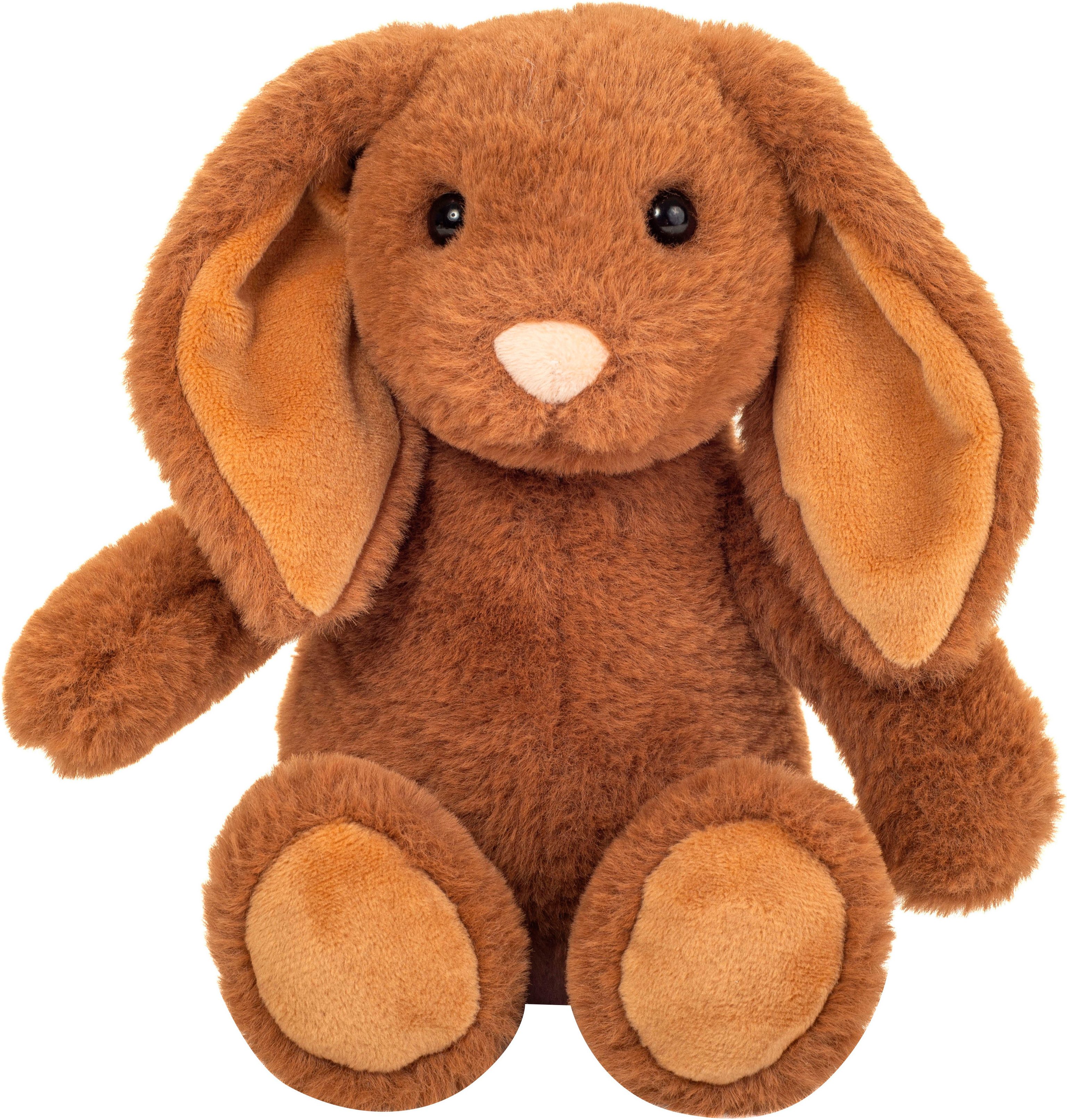 Teddy Hermann® Kuscheltier Häschen Cara, 25 cm, dunkelbraun, zum Teil aus recyceltem Material