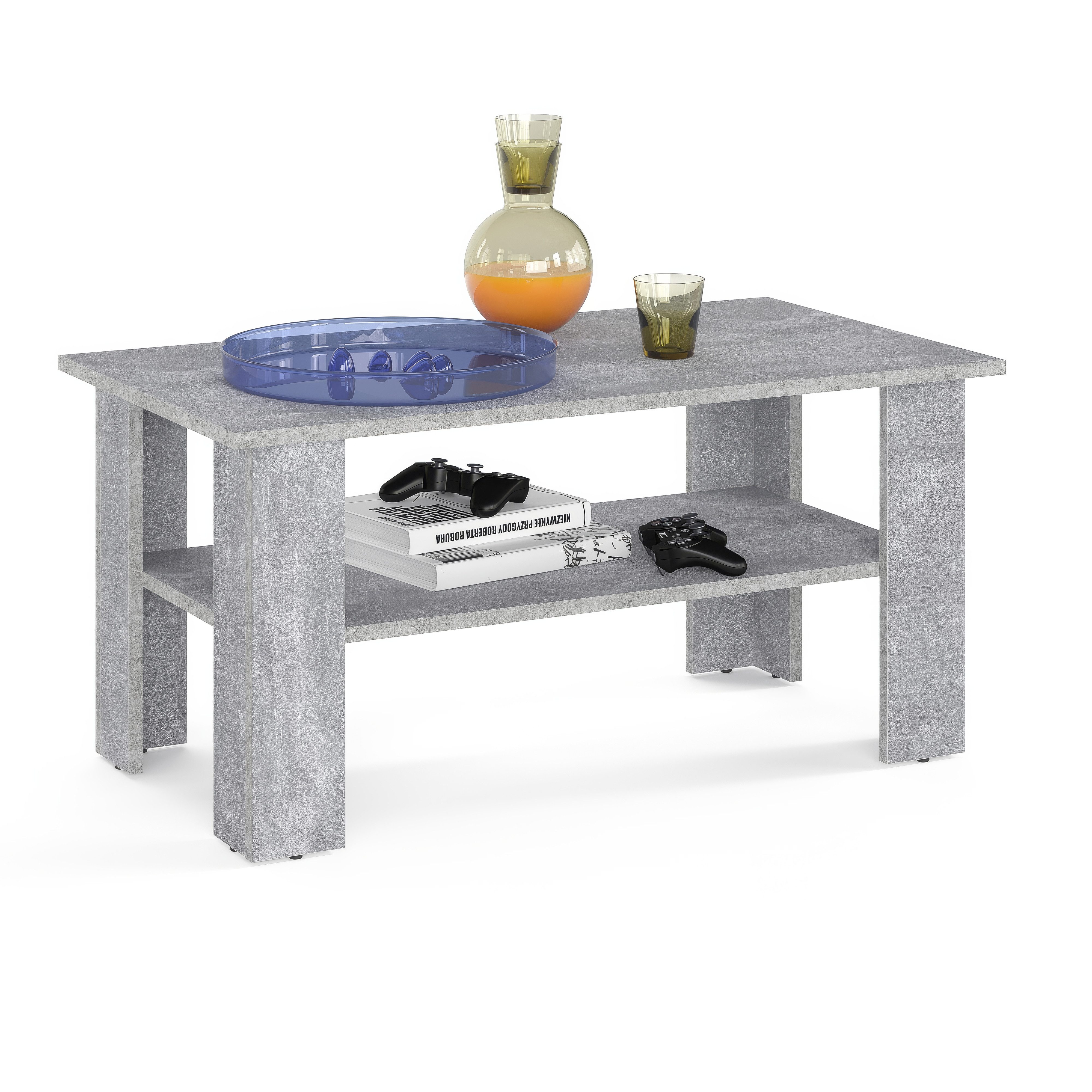 KOMTO Couchtisch Wohnzimmertisch Modern Couchtisch Holz Coffee Table Tisch günstig online kaufen