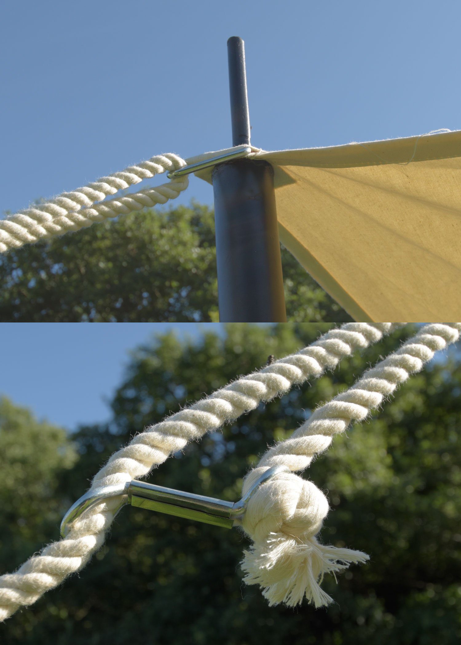 Battle Merchant Gruppenzelt Sachsenzelt Jorvik, 3 x 5 m, 340 gsm, naturfarben