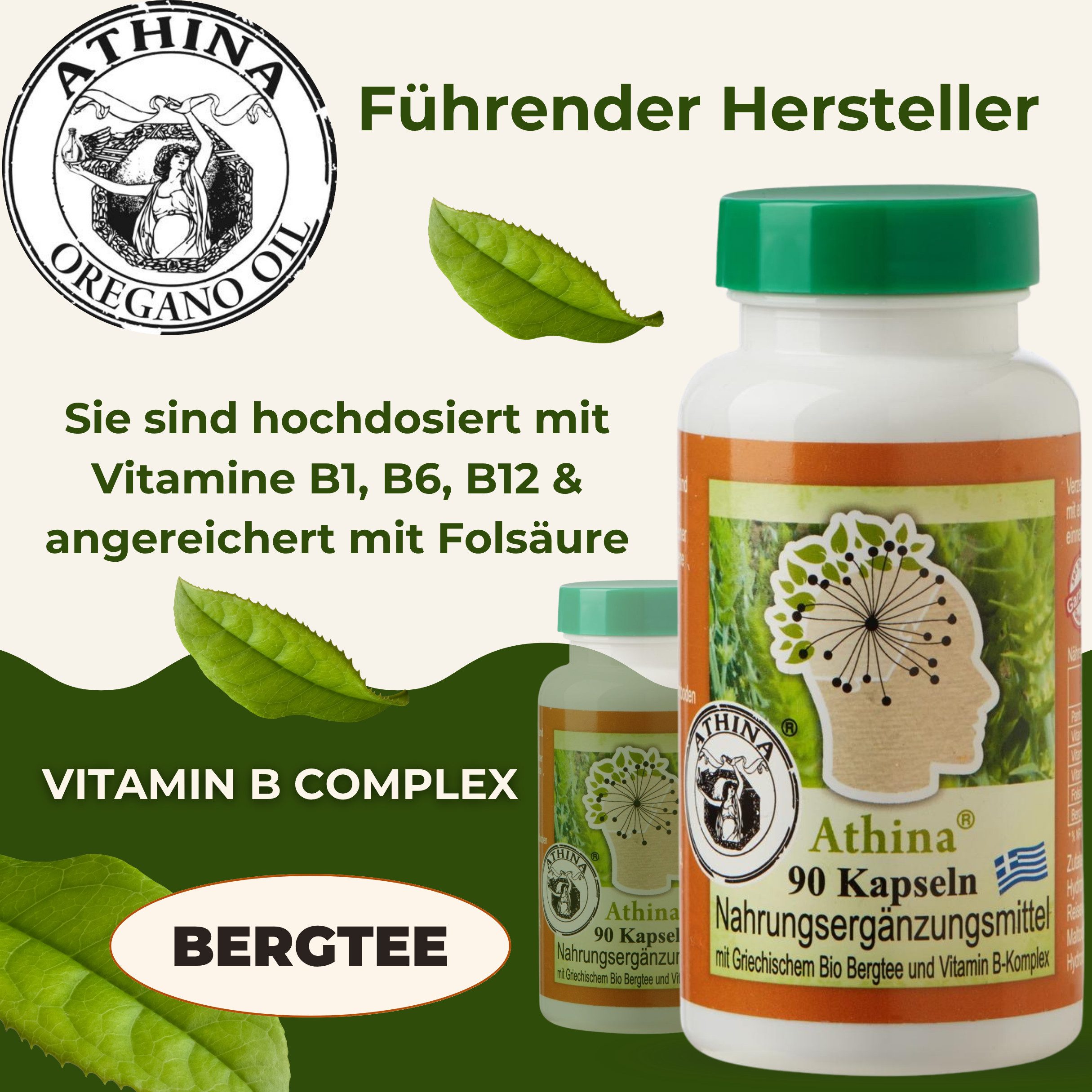 Athina Athina B-Komplex mit griechischem Eisenkraut Kapseln, 45 g
