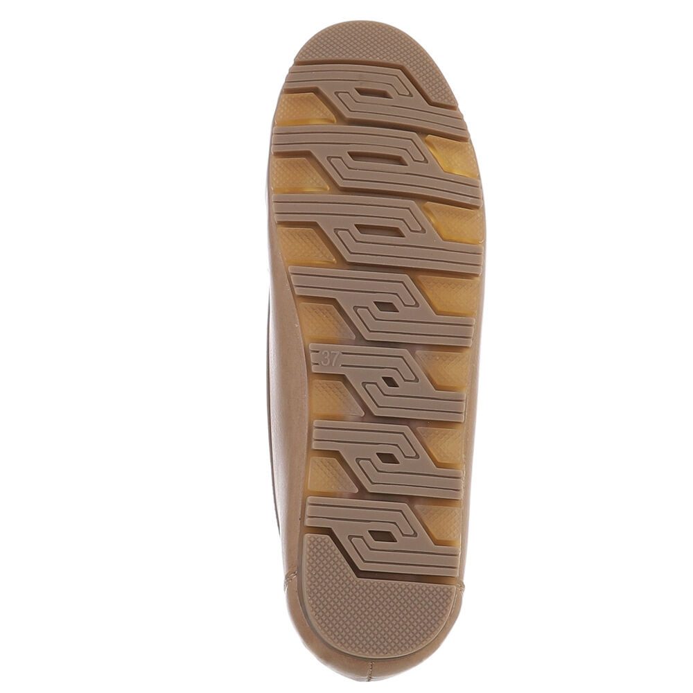 Ital-Design Damen Slipper mit erhöhtem Tragekomfort und Luftdurchlässigkeit Slipper (91512555) Flach Mokassins in Hellbraun – Bild 3 von 5