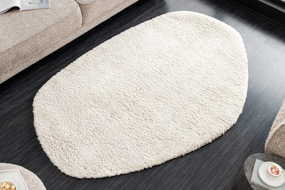riess-ambiente Hochflor-Teppich ORGANIC 180x120cm creme · kuscheliger Teppich in organischer Form, unregelmäßig, Höhe: 25 mm, Wohnzimmer · Indoor · weich & flau – Bild 2 von 5