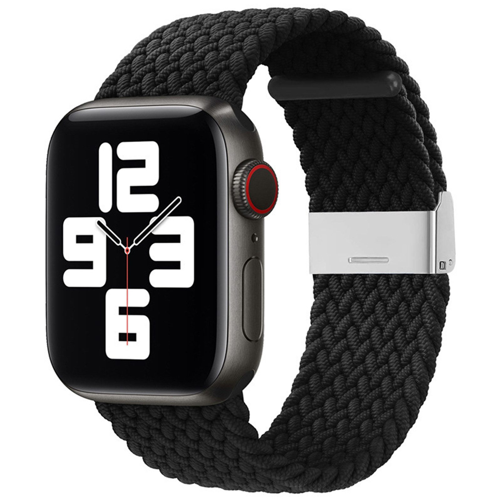 BOOD Uhrenarmband Nylon-Uhrenarmband, 20–22 mm, Geflochtenes Nylon‑Armband 20 mm / 22 mm, verstellbar für Smartwatch