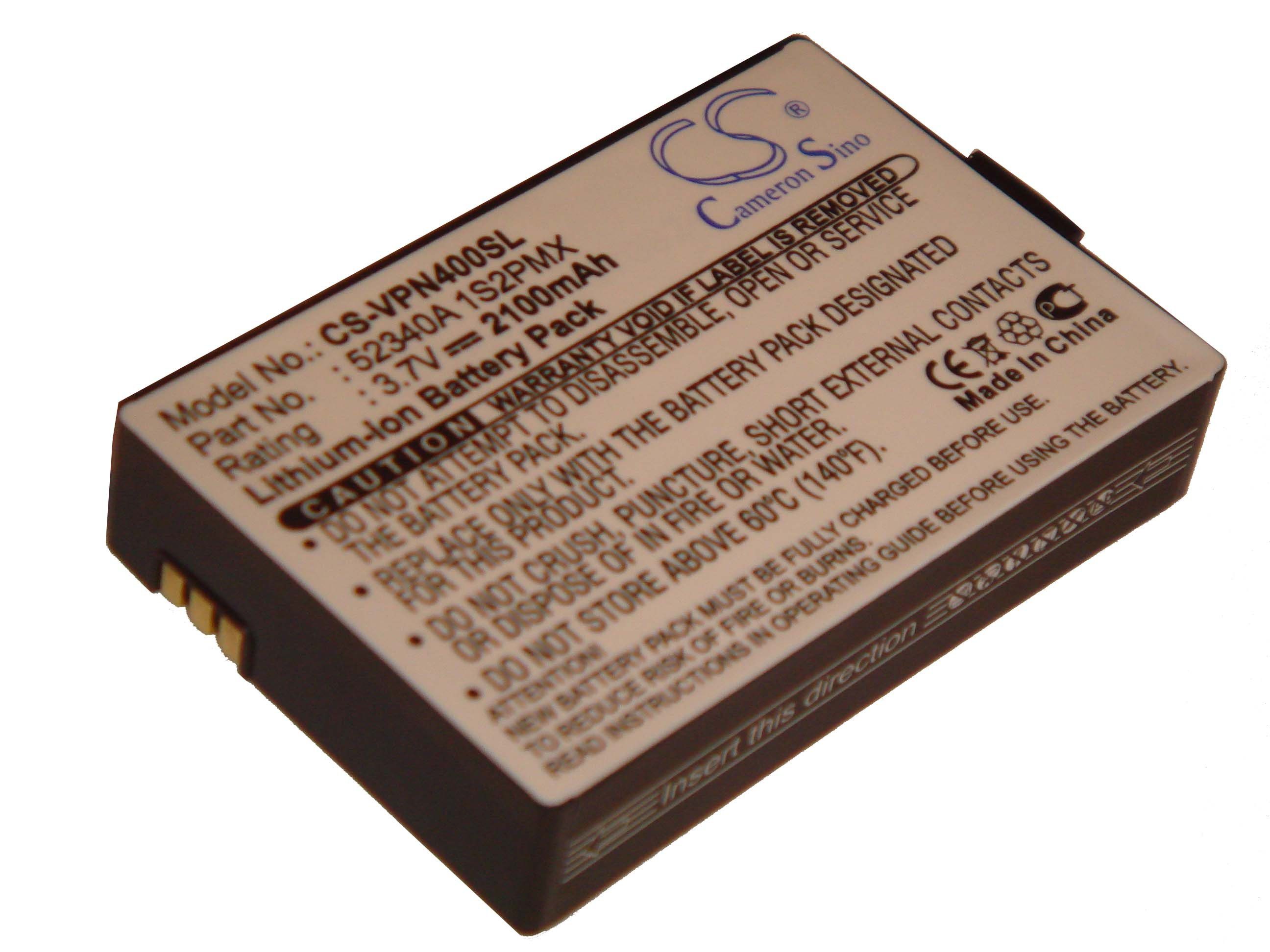 vhbw kompatibel mit VDO Dayton BAT-4060, PM4000-TSN, PN4000 Akku Li-Ion 2100 mAh (3,7 V)