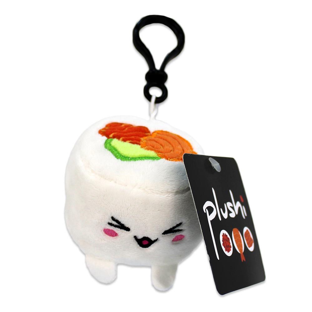 Plüschanhänger Sushi Schlüsselanhänger mit Kawaii Gesicht - ca. 7 cm