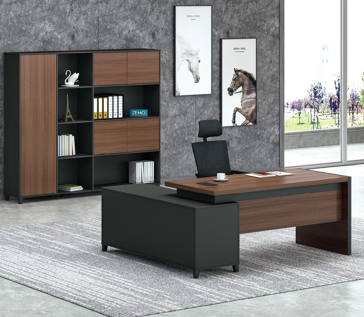 JVmoebel Eckschreibtisch Schreibtische Chef Büro Zimmer Möbel Praxis Kanzlei Möbel, Made in Europa