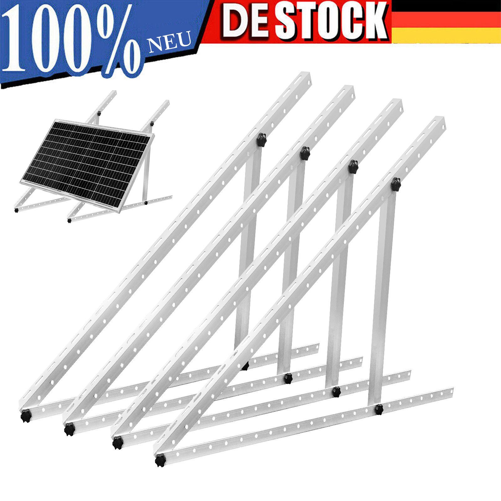 Solarmodul 114cm 2 Paar Solarpanel Halterung, für Dachhalterungen Solarmodule