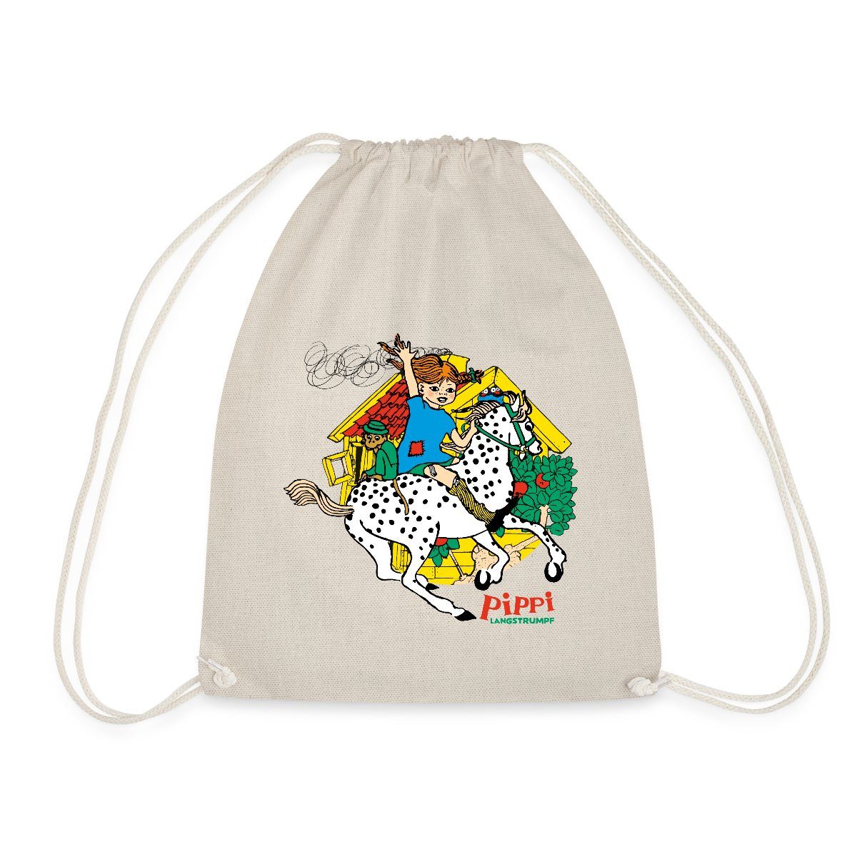 Spreadshirt Turnbeutel Pippi Langstrumpf Herr Nilsson Und Kleiner Onkel Turnbeutel (1-tlg)