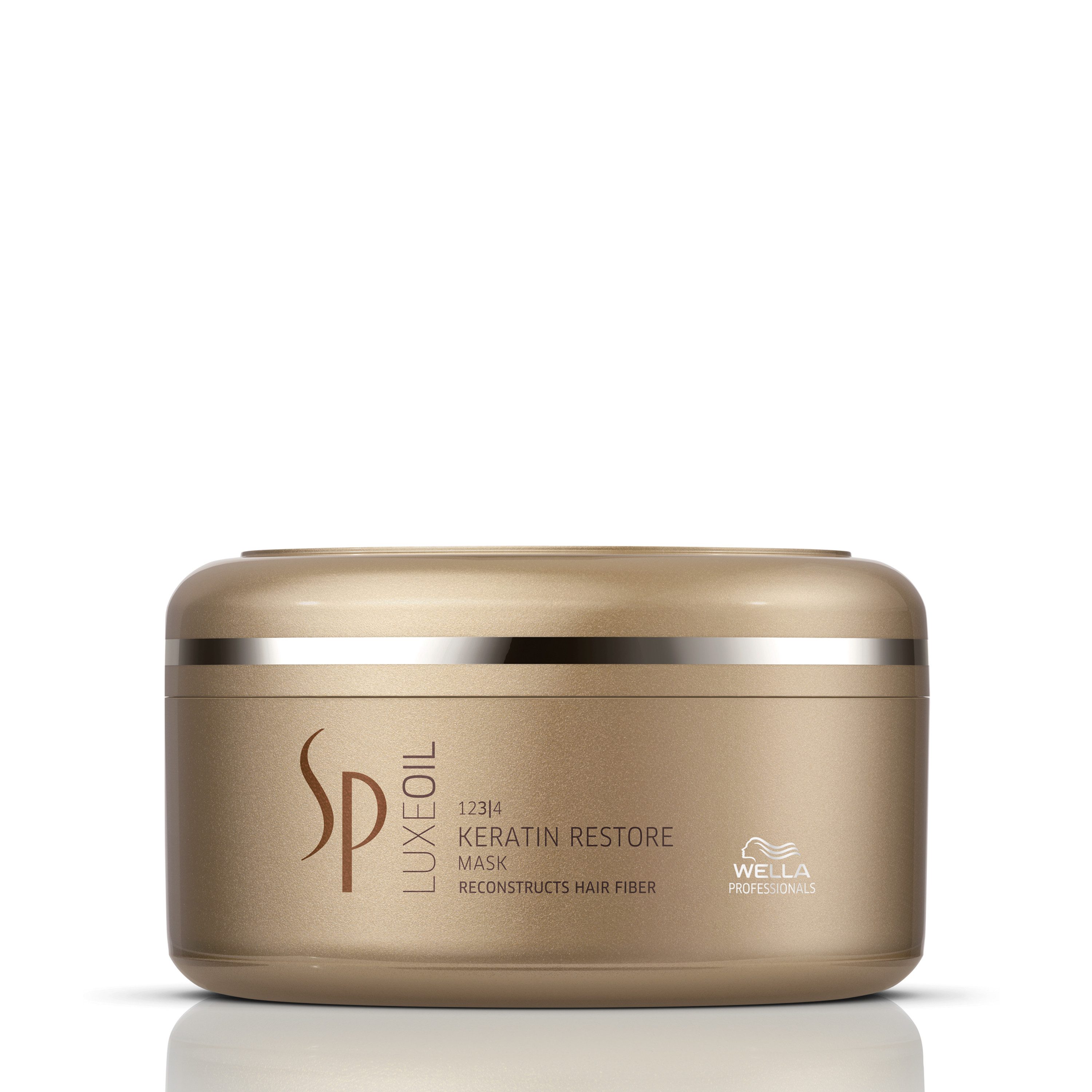 Wella SP Haarmaske LUXE OIL KERATIN RESTORE MASK, pflegende Öle verbessern die Haarstruktur