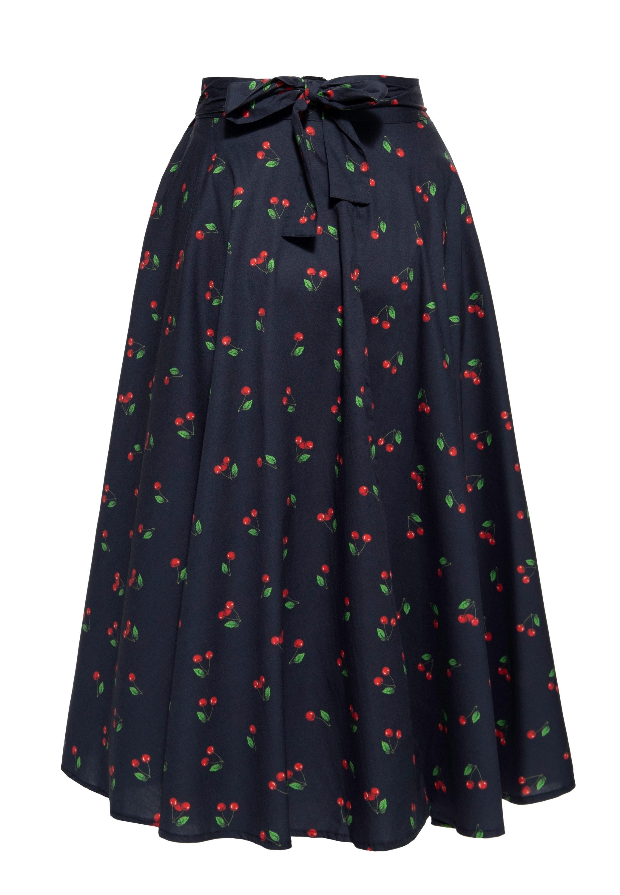 QueenKerosin A-Linien-Rock Cherry mit Allover-Print günstig online kaufen