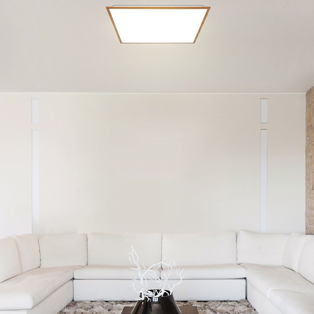 etc-shop LED fest Wohnzimmerleuchte Designleuchte Warmweiß, Deckenleuchte, LED-Leuchtmittel Deckenpanel Aufbaupanel verbaut, Deckenleuchte