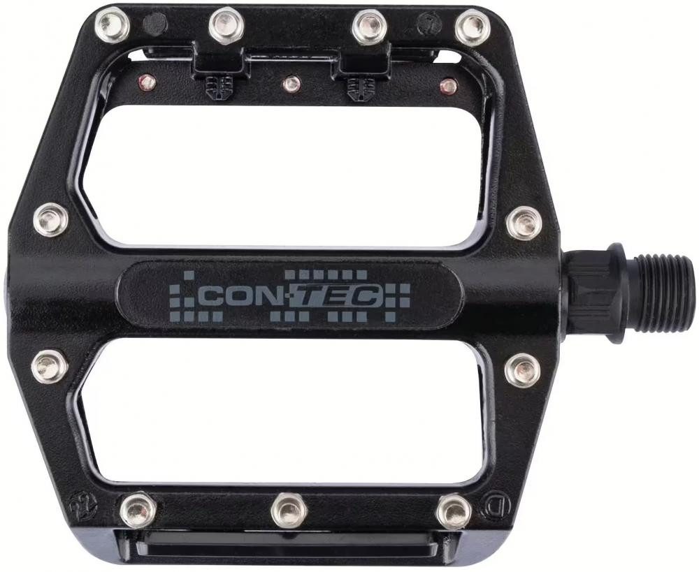 Contec Plattformpedale Contec Plattformpedale 2Black MTB - Aluminium, austauschbare Pins, Kug