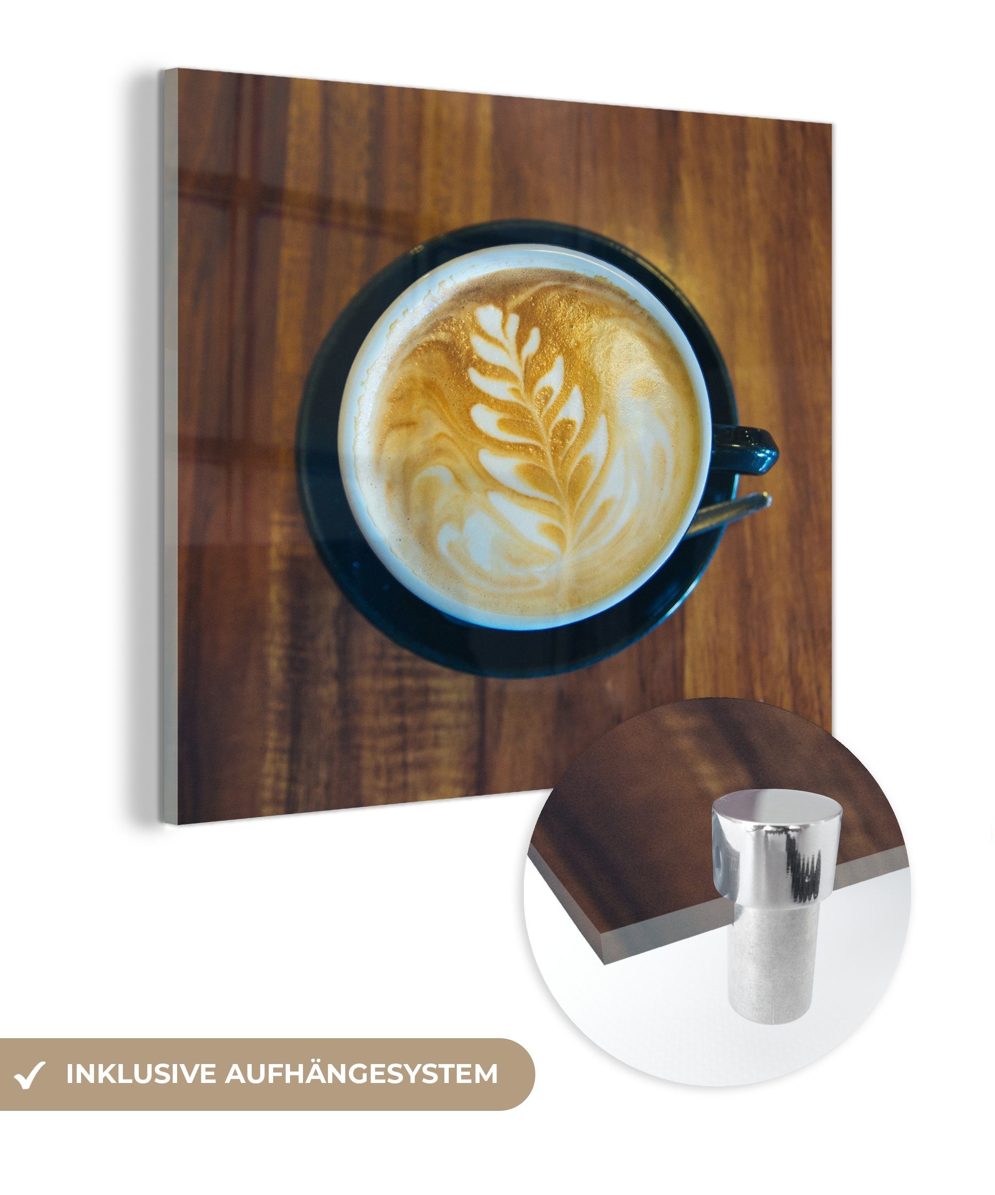 Kaffee Tee Glasbilder - MuchoWow auf Glas St), Hoher Bilder Foto - Wandbild Glas Wanddekoration auf (1 Acrylglasbild - Tee-22-1-1,