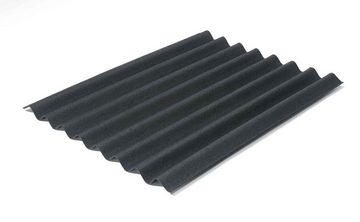 Onduline Dachpappe Onduline Easyline Dachplatte Wandplatte Bitumenwellplatten Wellplatte 1x0,76m - schwarz, wellig, 0.76 m² pro Paket, (1-St)