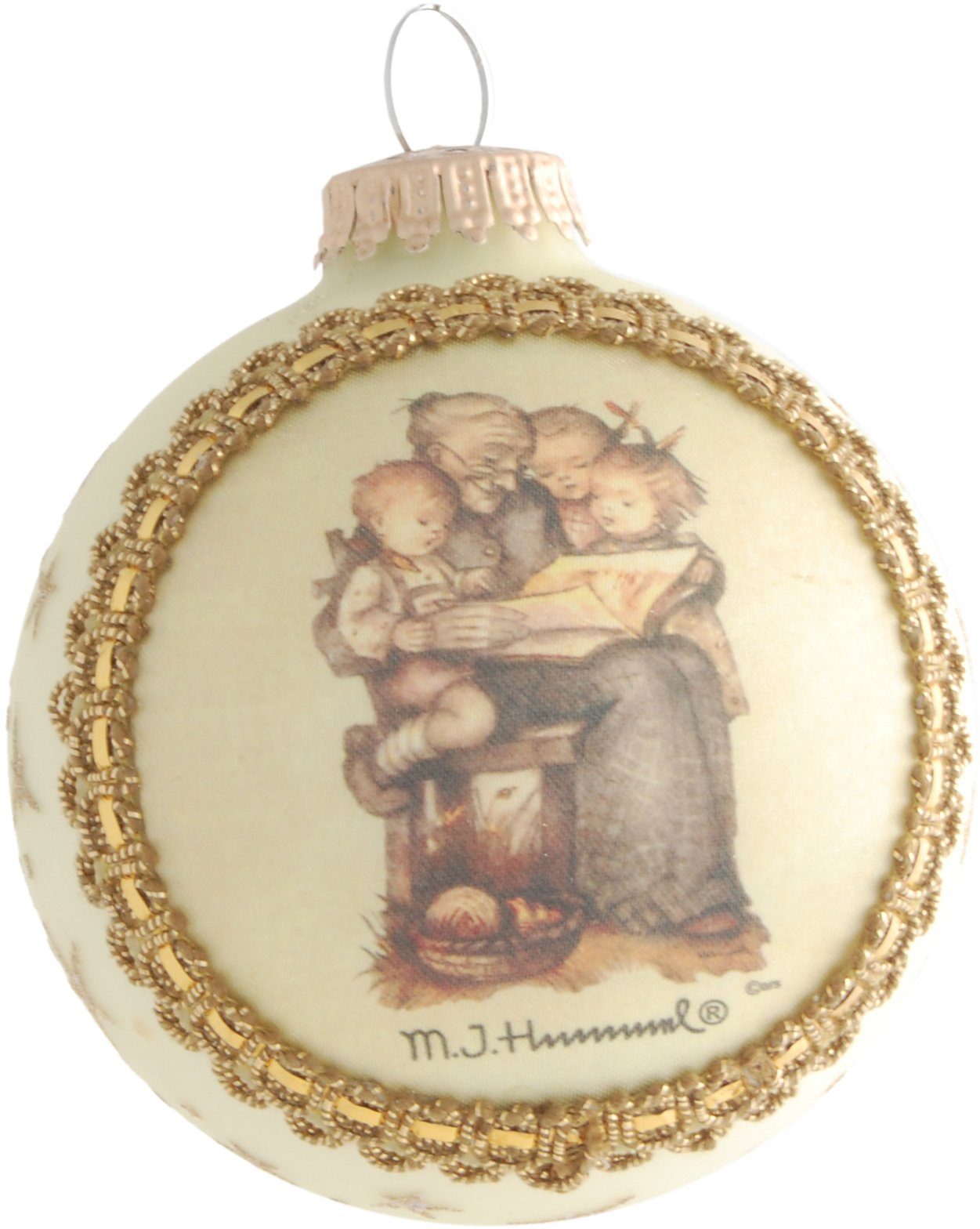 Krebs Glas Lauscha Weihnachtsbaumkugel (1 Glas, Christbaumschmuck, KGL77684, Großmutter-Motiv St), mit aus Weihnachtsdeko, Christbaumkugeln Glas