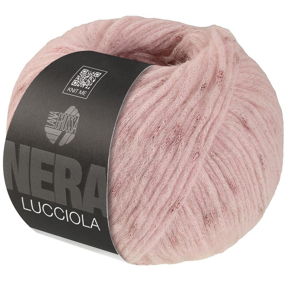 LANA GROSSA LUCCIOLA (NERA) Häkelwolle, 50 m (Effektgarn aus Alpaka- und Merinofasern mit Metallglanz), 50 g