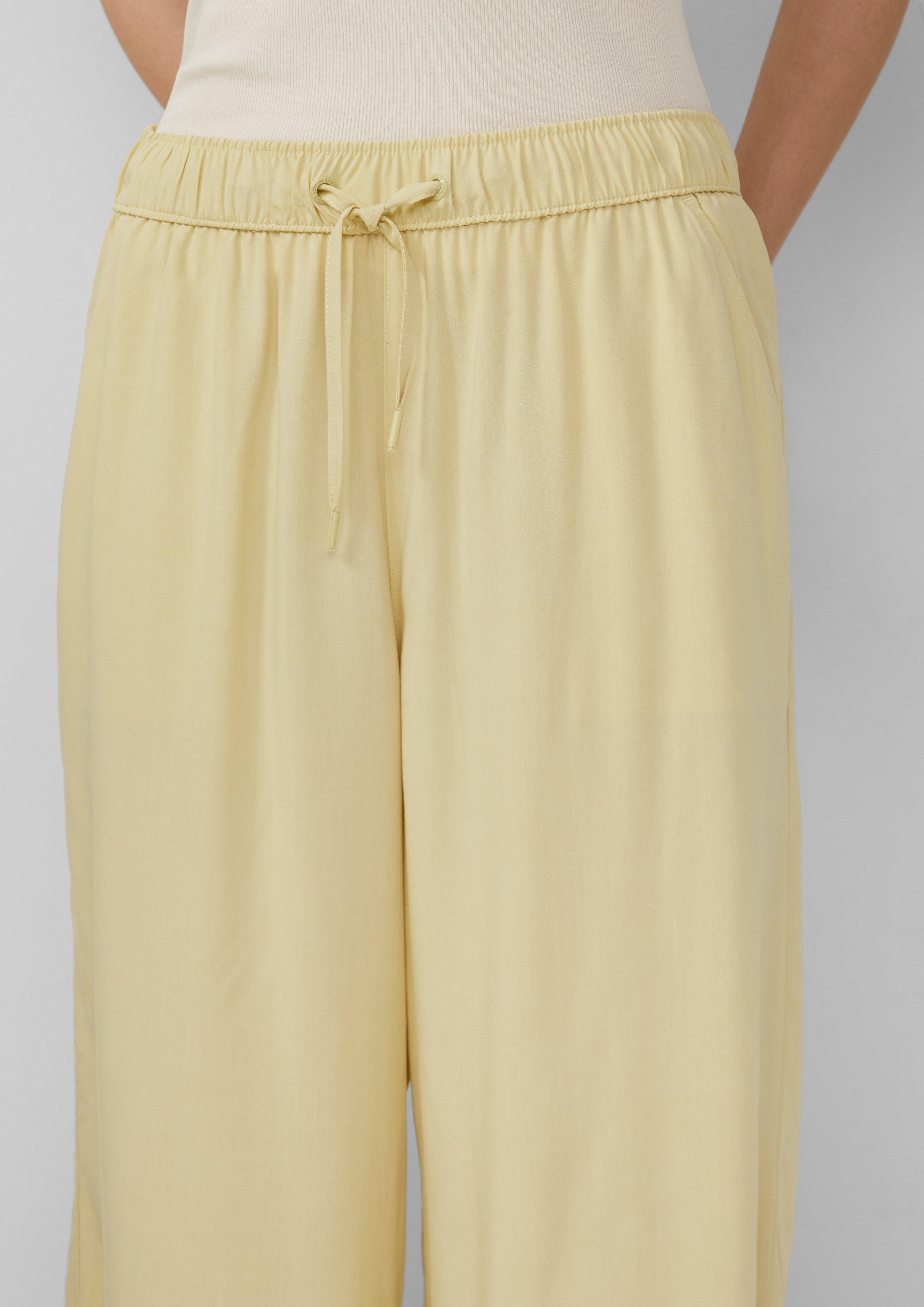 QS 7/8-Hose Culotte aus Viskose Gummizug günstig online kaufen