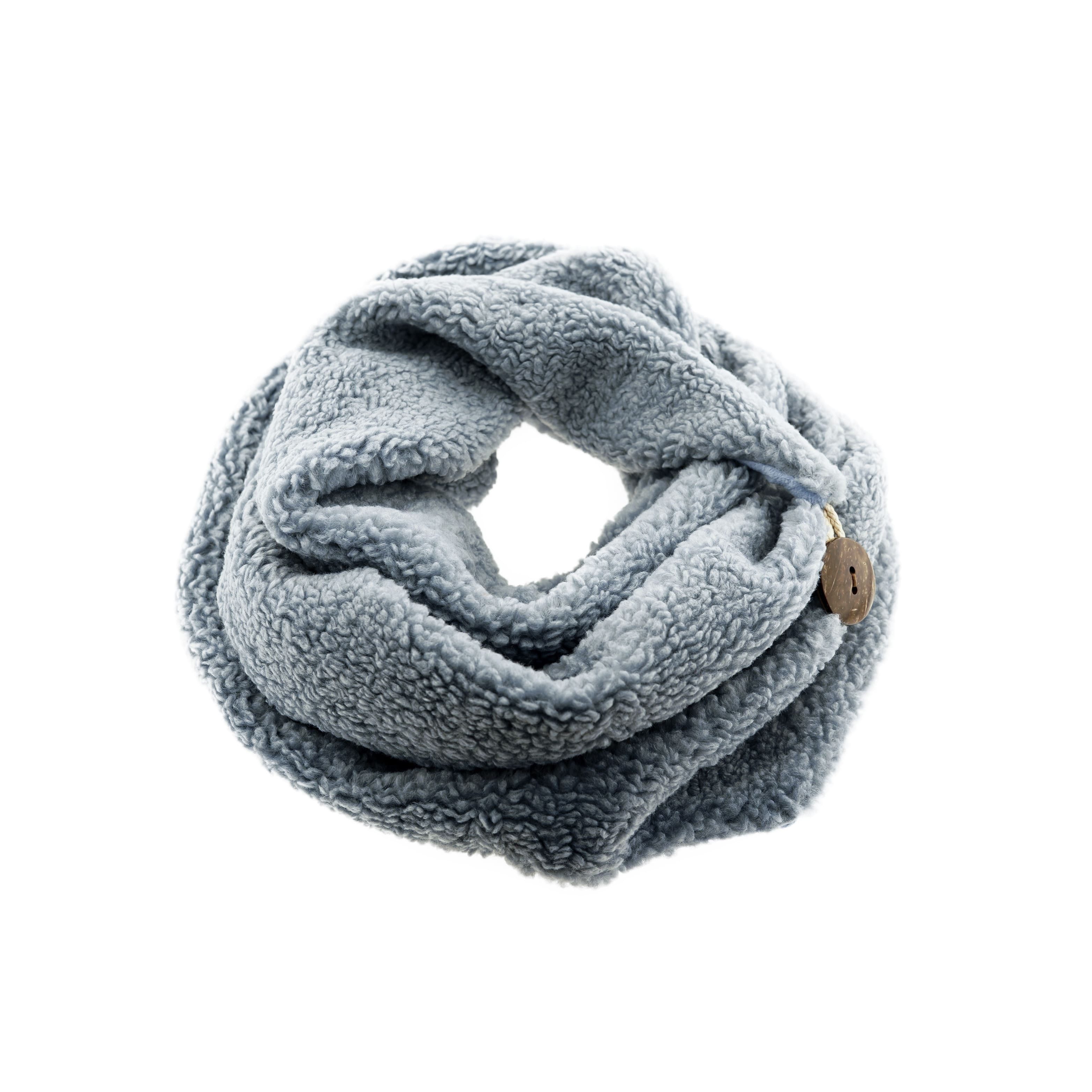 COFI 1453 Modeschal Kuscheliger Schal mit Knopf, Wickelschal 30x190 cm für günstig online kaufen