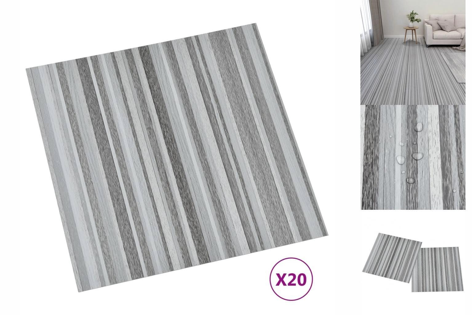 vidaXL Ламинат PVC Ламинатböden Selbstklebend Dielen Bodenbelag Boden Fliesen 20 Stk