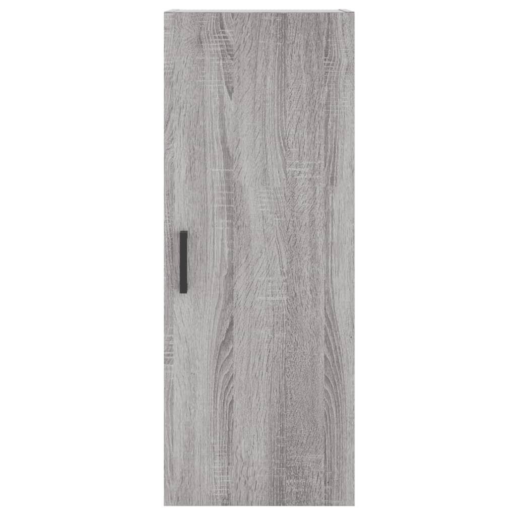 vidaXL Sideboard (1 Grau 34,5x34x90 Wandschrank cm St) Sonoma
