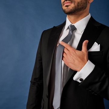 Ladeheid Krawatte Klassische Herren Krawatte glänzend Vielfältige Farben TMS-6 150cmx6cm (1-St)