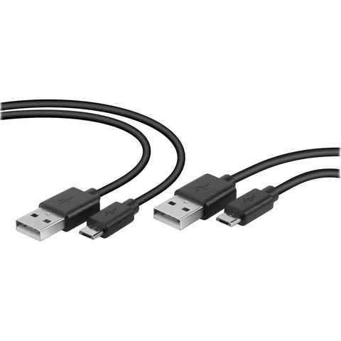 Speedlink STREAM Play & Charge Spielkonsolenzubehörkabel, Micro-USB, Typ A (NEMA-1) (300 cm), USB Kabel Set für PS4