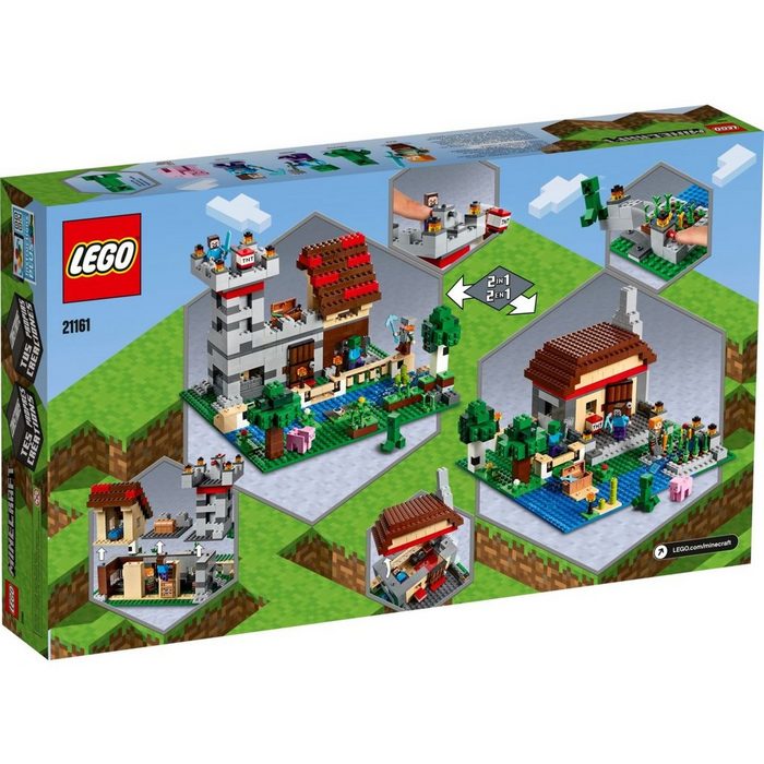LEGO® Konstruktionsspielsteine LEGO® Minecraft™ - The Crafting Box 3.0 (Set 564 St)
