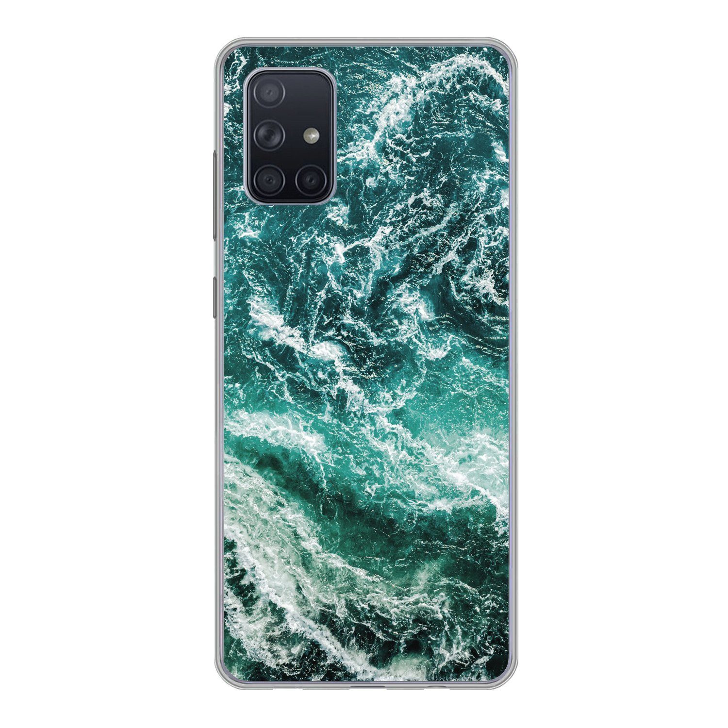 MuchoWow Handyhülle für Samsung Galaxy A51 Marmor - Gemustert - Natursteine, Smartphone-Bumper, Print, Handy Schutzhülle Dünn