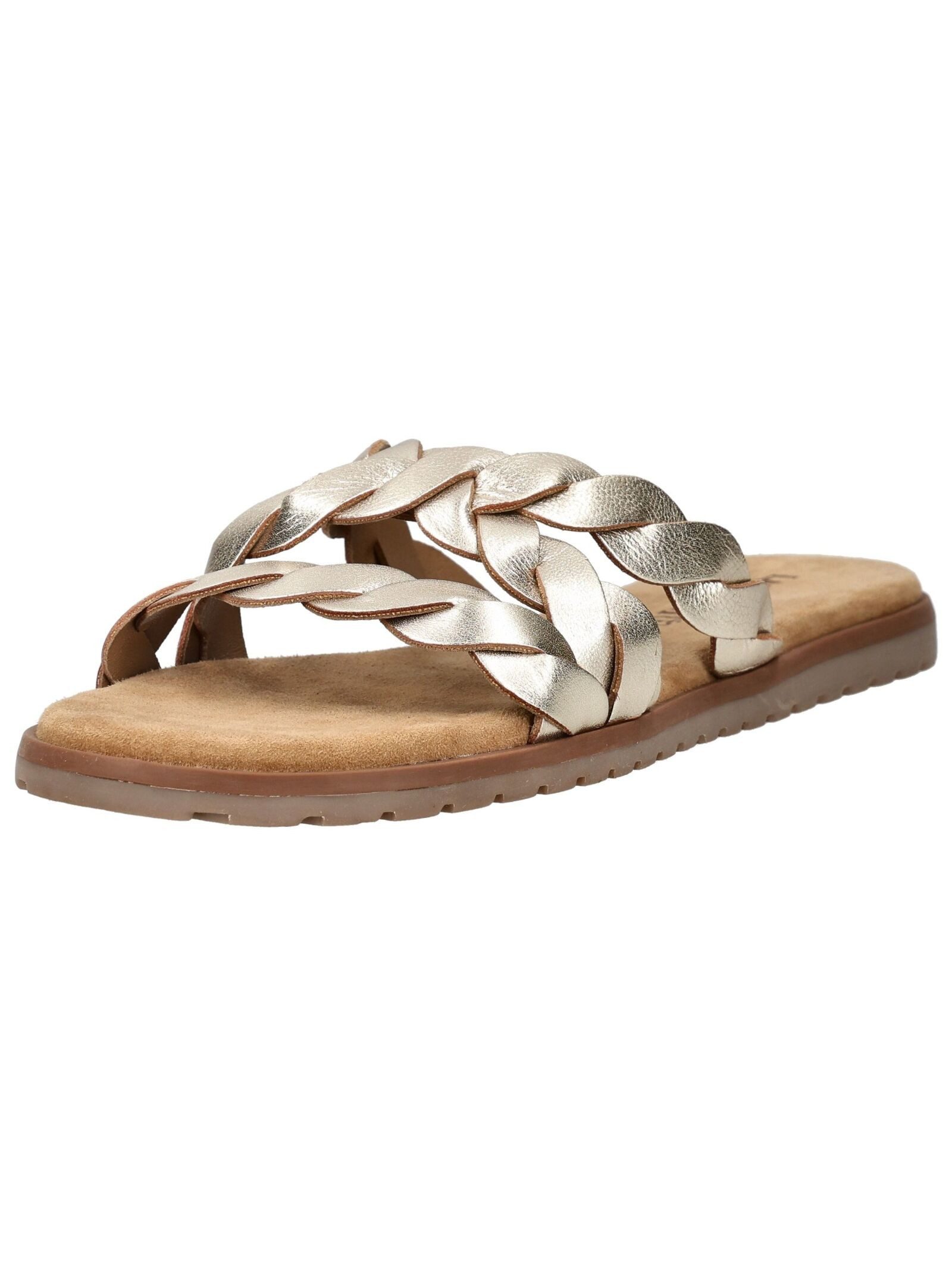Lazamani Lazamani Pantoletten Leder/Textil Pantolette