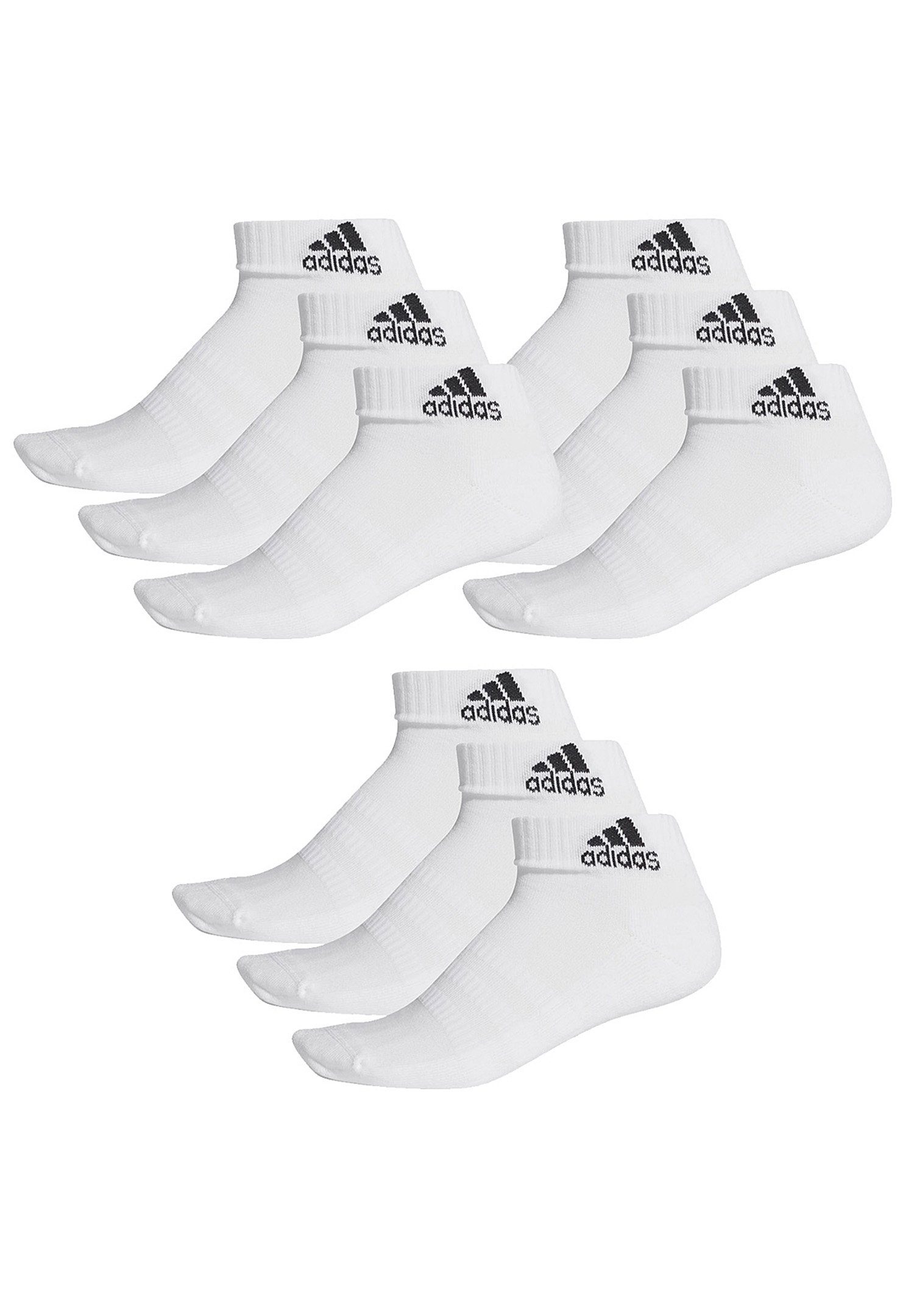 adidas Performance Kurzsocken Ankle Socken 9 Paar (Spar-Pack, 9-Paar, 9er-Pack)