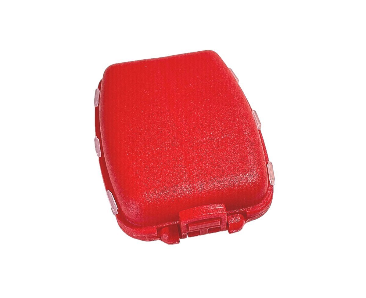 Anplast Angelkoffer Tackle Box 12 - S - Kammerbehälter lose Haken - Wirbel Zubehörbox Rot