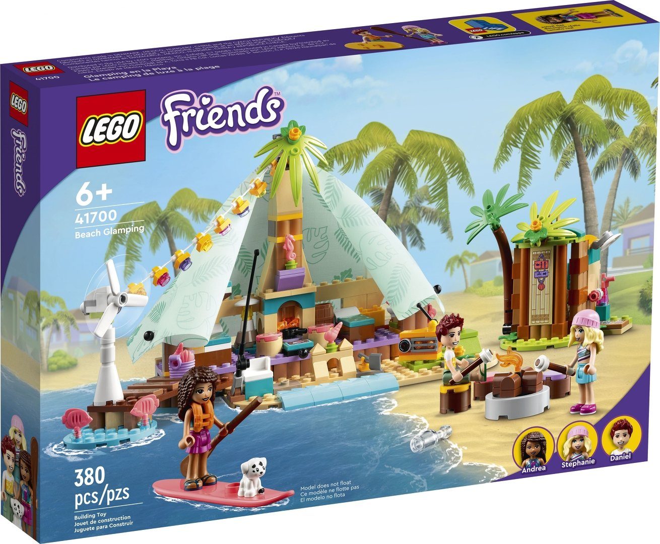LEGO® LEGO® Friends 41700 Glamping am Strand Konstruktionsspielsteine, (380 günstig online kaufen