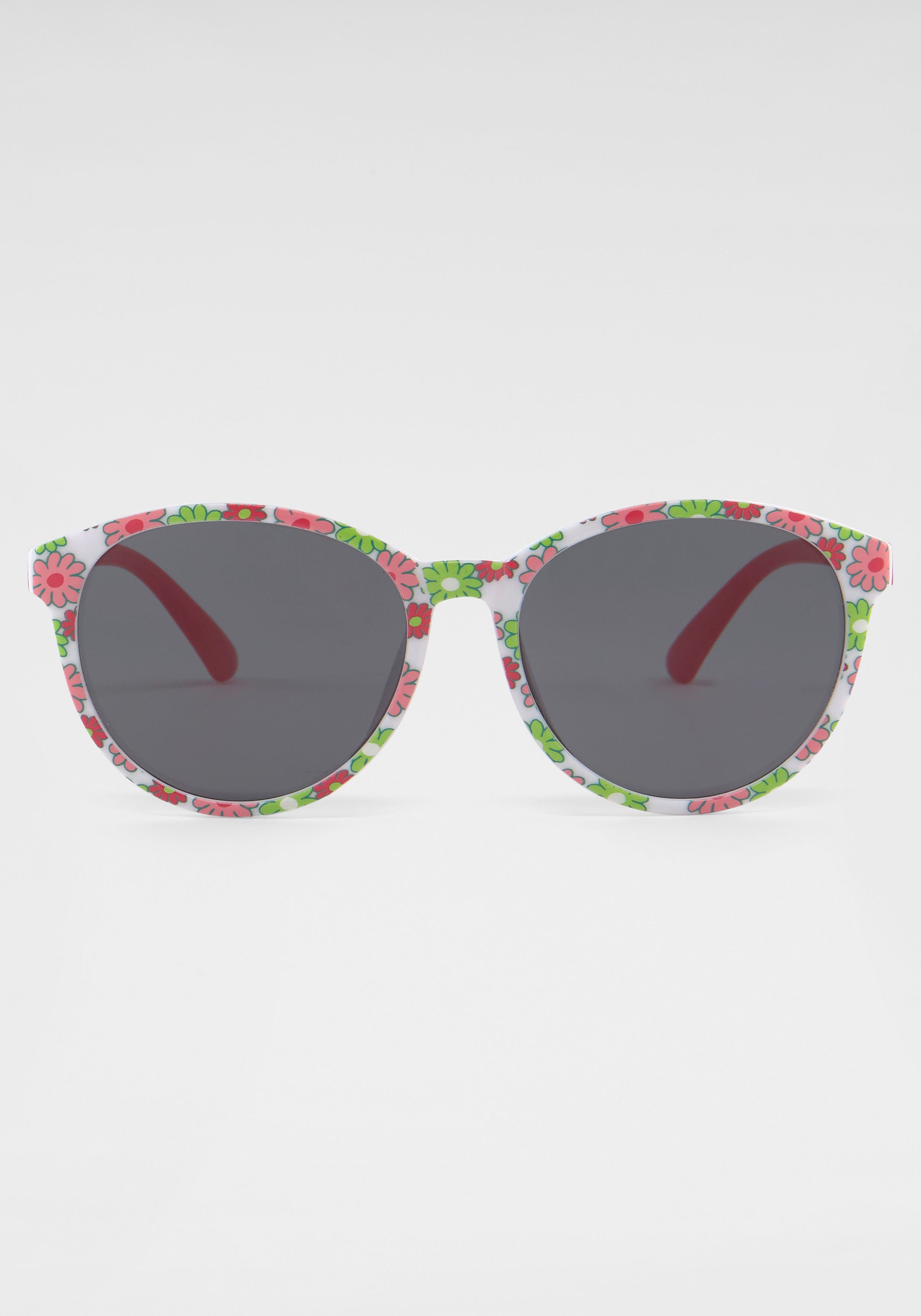 Sonnenbrille, PRIMETTA Eyewear mit Blümchen-Muster Fassung