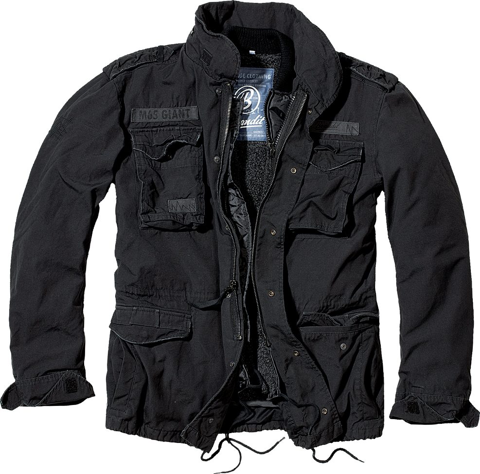 Brandit Parka Warme Winter Jacke Parka Feldjacke M65 teddyfell GIANT Baumwolle 2 in1