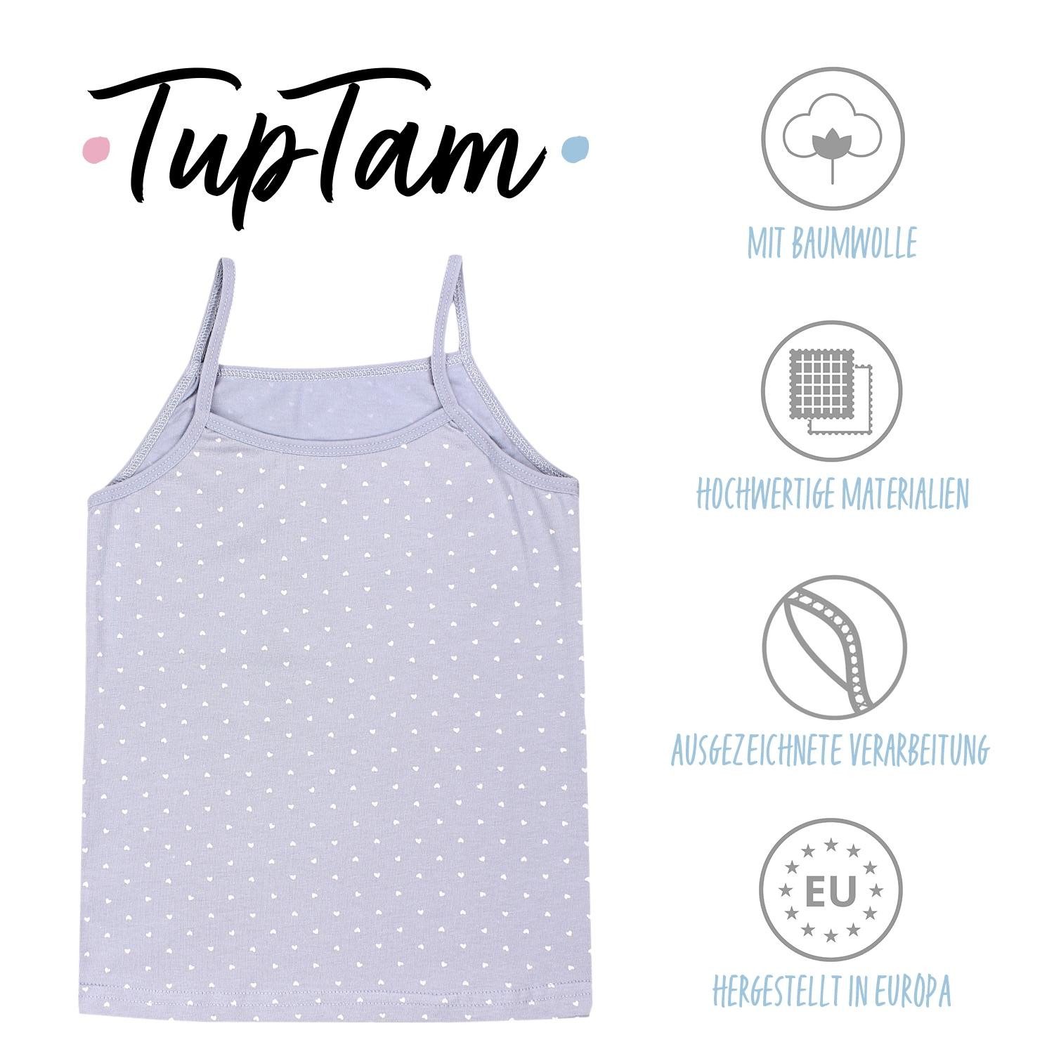TupTam Unterhemd TupTam Mädchen Unterhemd Spaghettiträger Top 5er Pack – Bild 2 von 5