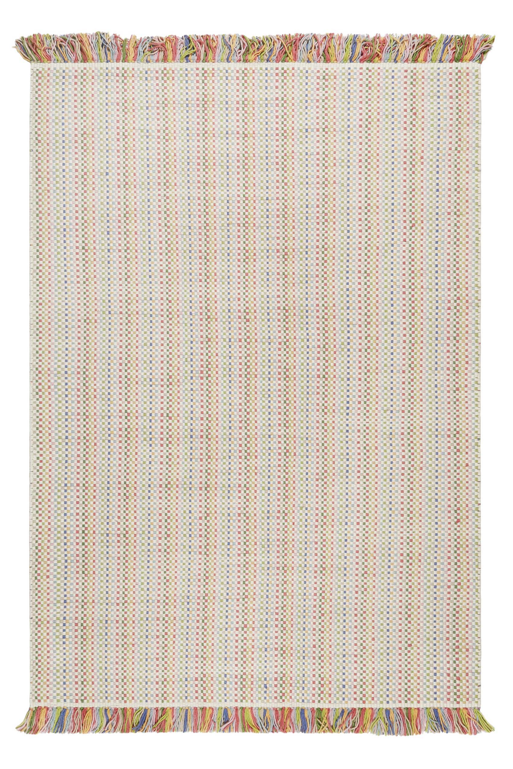 Esprit Teppich Kids Durrie, rechteckig, Höhe: 6 mm, Kinderteppich, kurzflor, handgewebt, Wolle, natürlich, gestreift