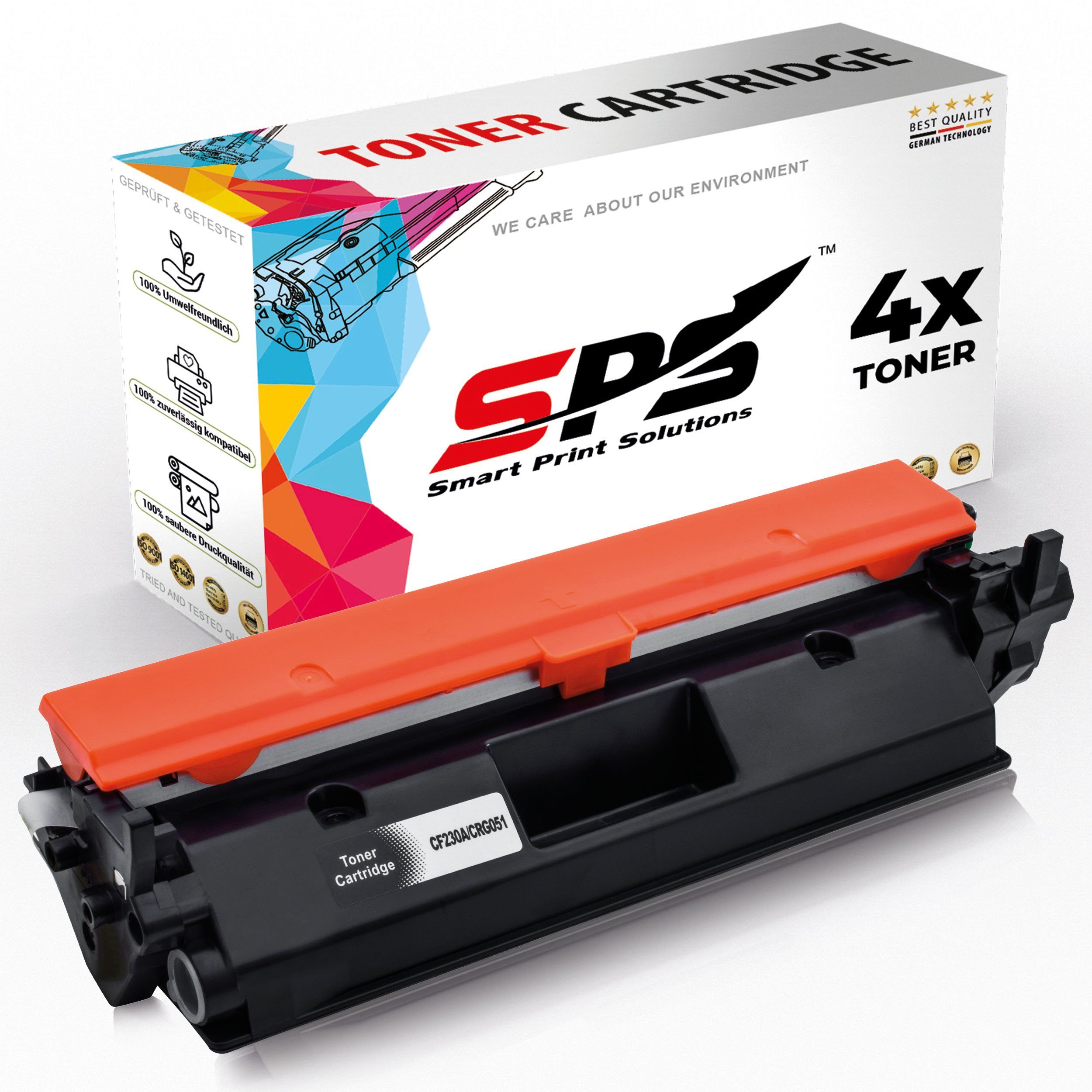 SPS 4x Kompatibel Canon CRG051 Toner Schwarz für Canon iSENSYS MF264dw Nachfülltinte (für Canon, 4er Pack, x)