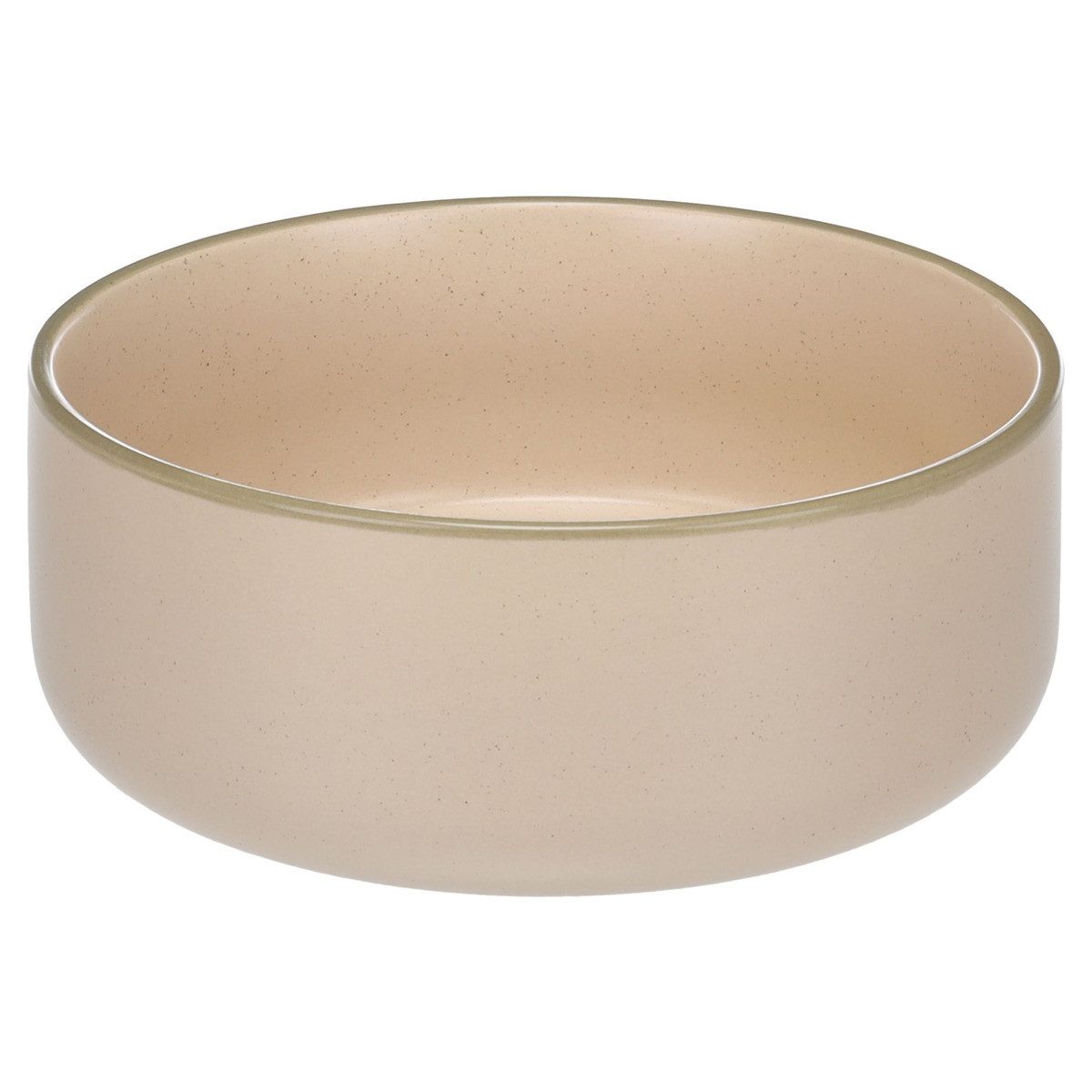 Flamingo Futternapf Futter- und Trinknapf Lado rund beige für Hunde