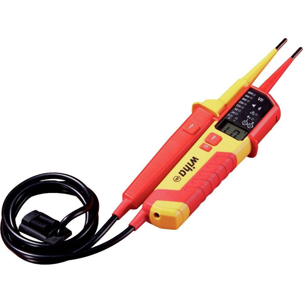 Wiha Spannungsprüfer Spannungs- und Durchgangsprüfer 12 - 1 V AC, CAT IV inkl. 2x 45216