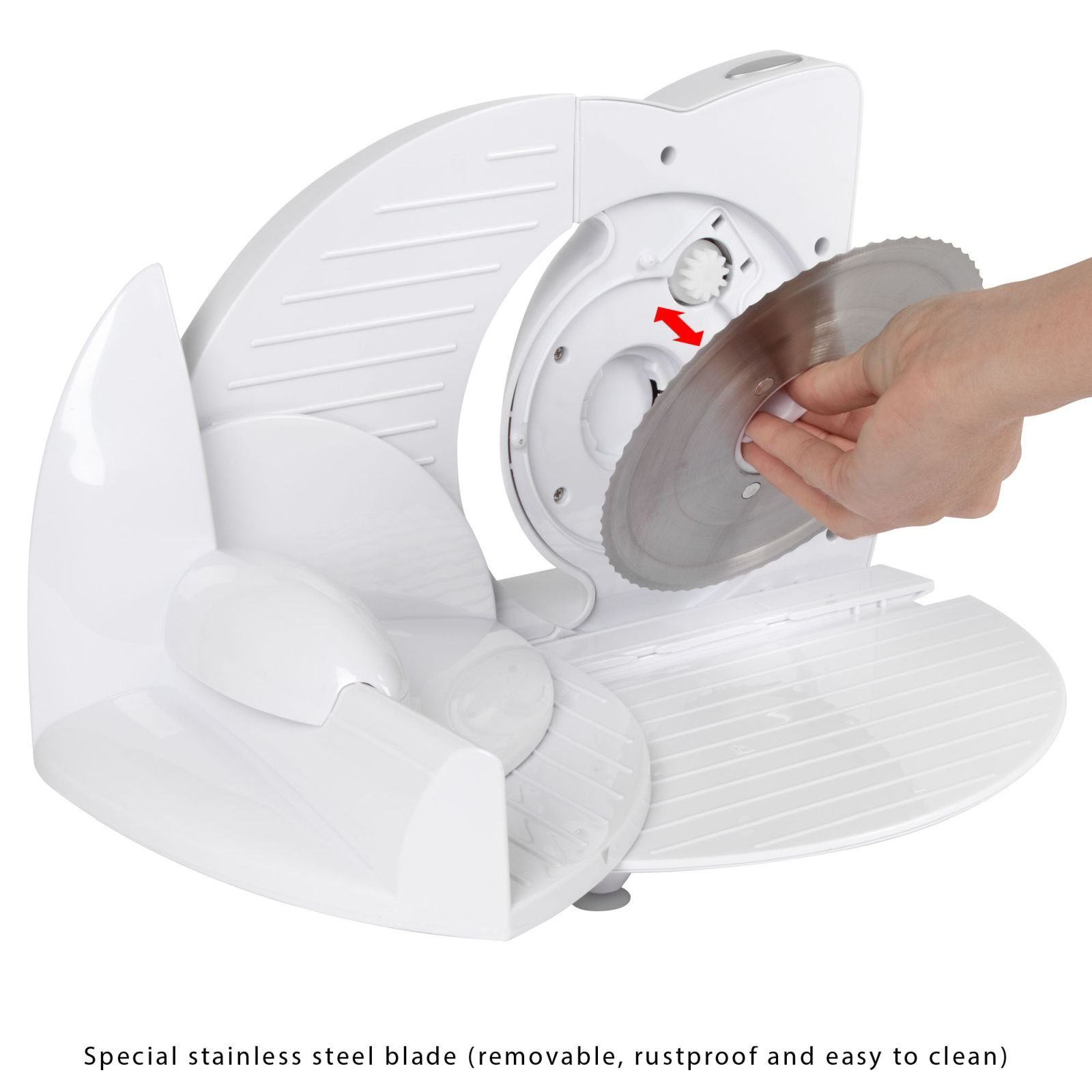 CLATRONIC Allesschneider CLATRONIC Alles-Schneider Brotschneider Edelstahl-Messer 150 W AS 2958