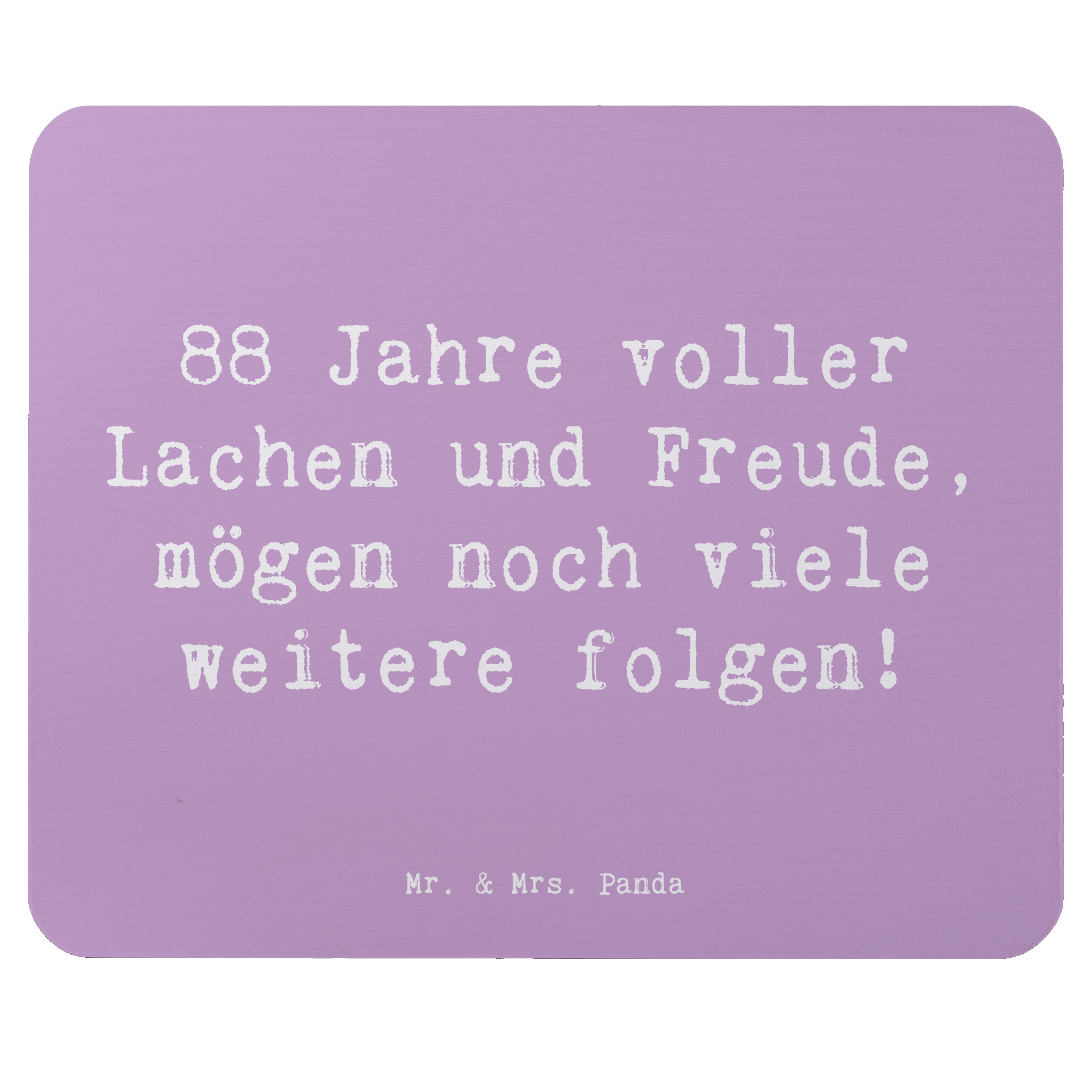Mauspad Spruch 88. Geburtstag Freude - Lavendeltraum - Geschenk, unvergesslic