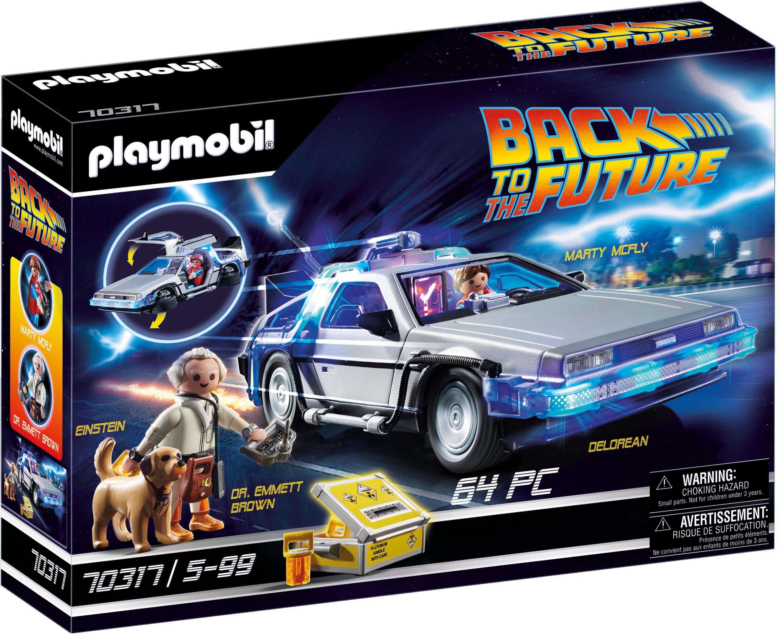 Playmobil® Konstruktions-Spielset Back to the Future DeLorean (70317), Back to the Future, (64 St), Made in Germany