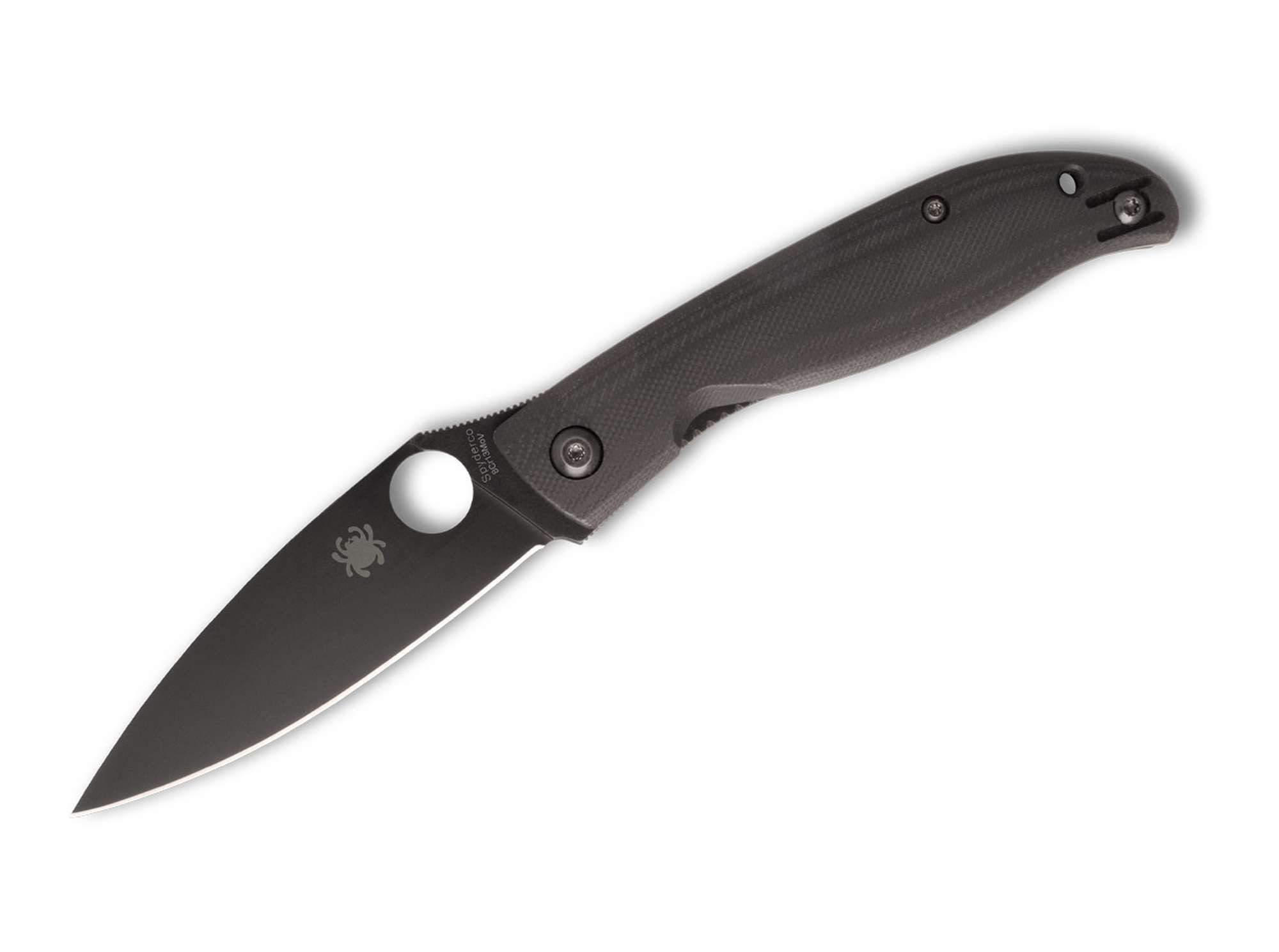 Spyderco Taschenmesser Spyderco Mantra 4 G10 Black Blade