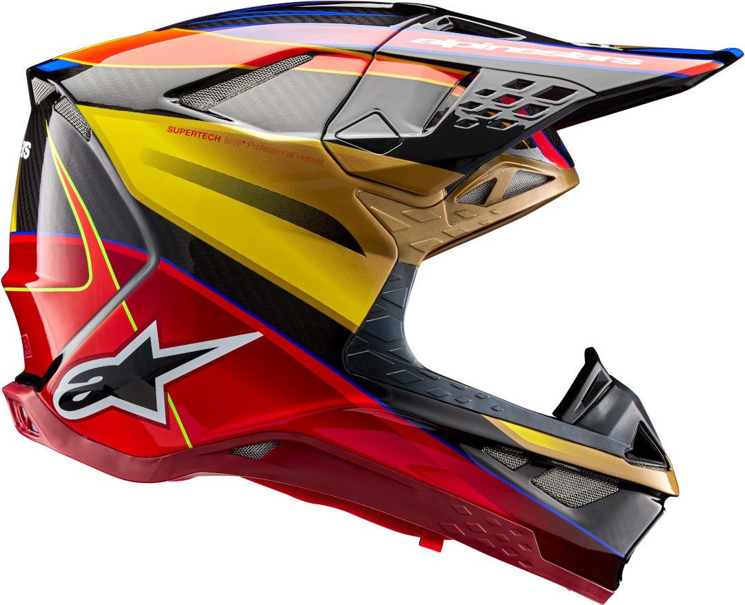 Alpinestars Motocrosshelm Supertech S-M10 Era 2024 Motocross Helm, Notfallsystem-Polsterung (EQRS)