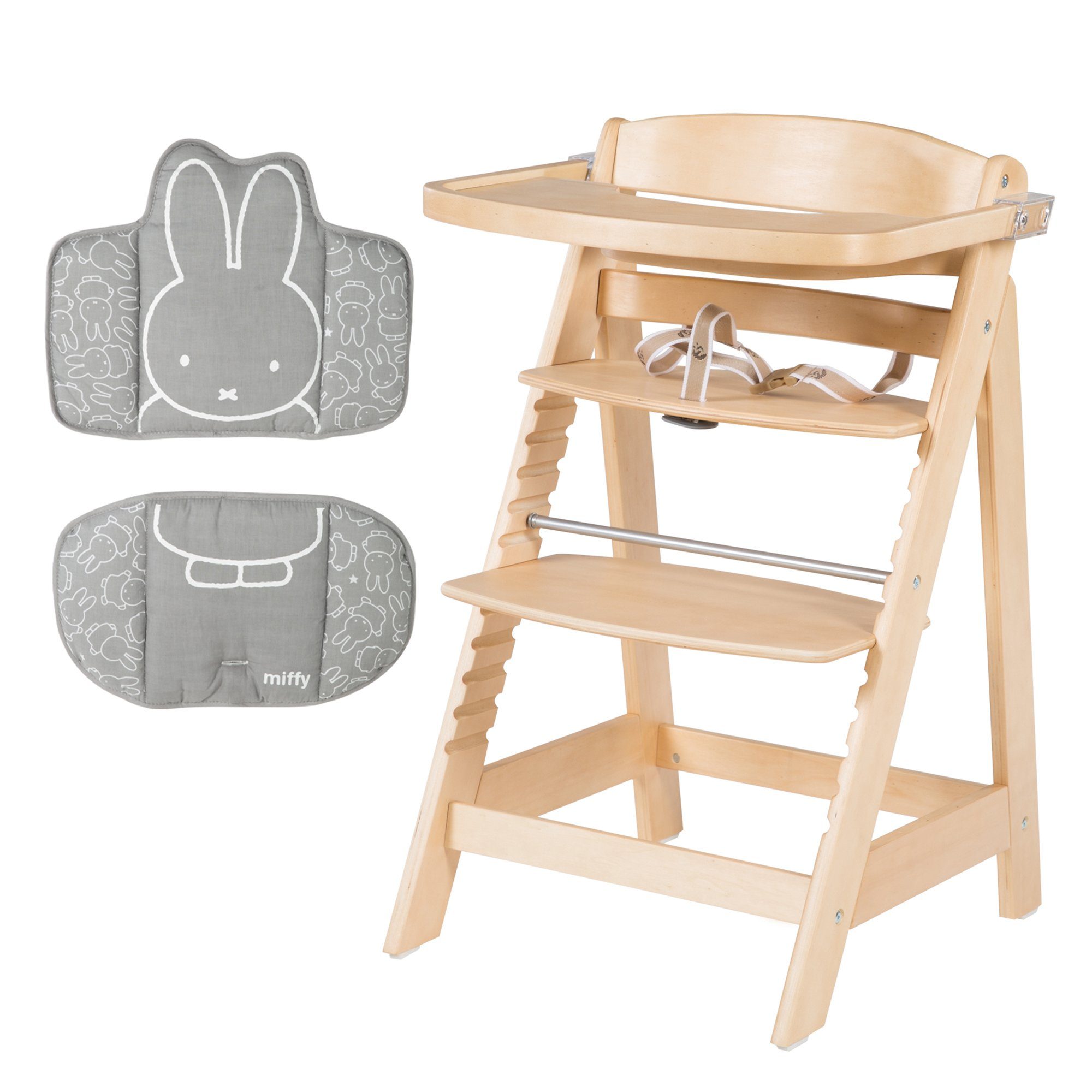 roba® Hochstuhl Miffy, Treppenhochstuhl \'Sit Up FUN\', inkl abnehmbarem  Essbrett