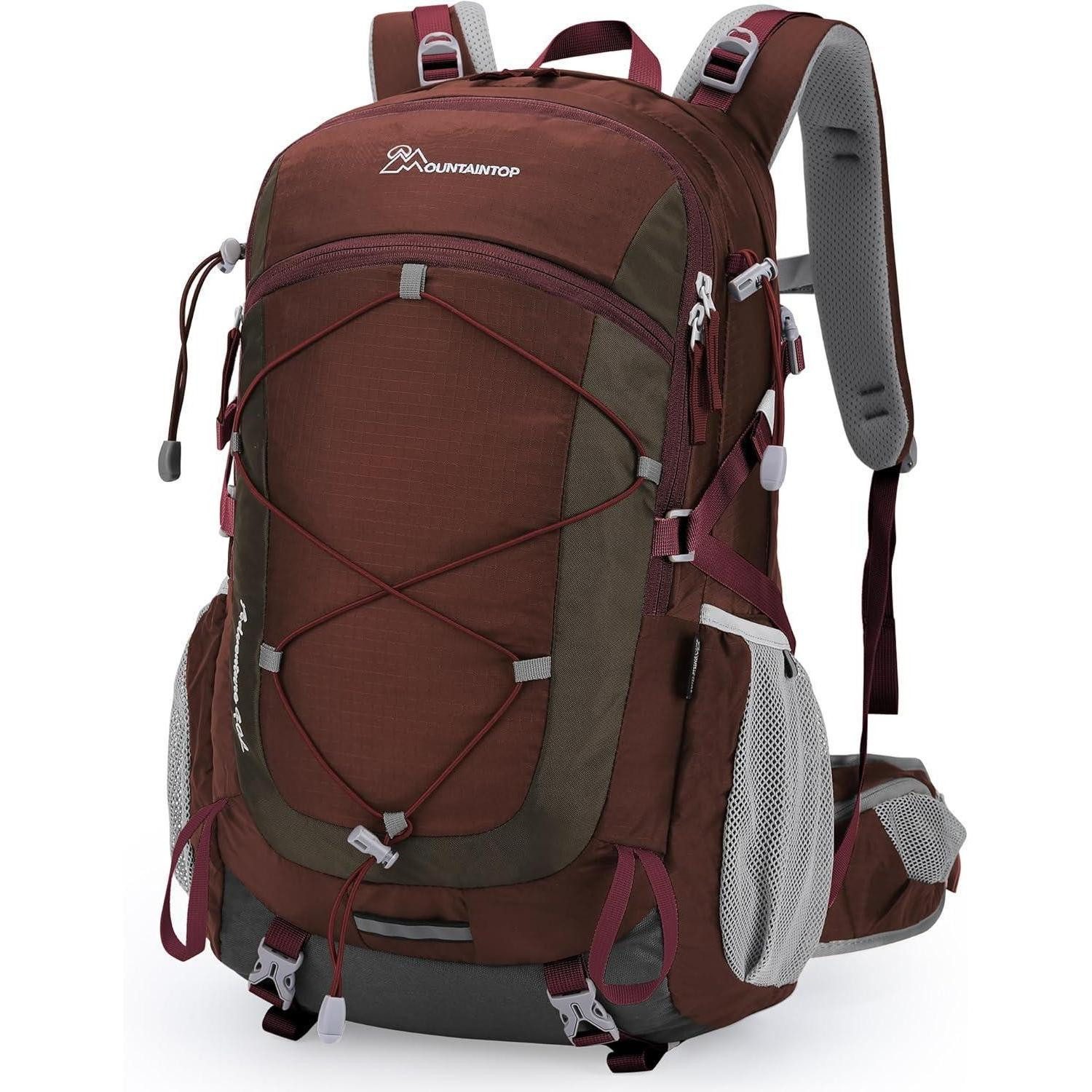 LuxusKollektion Wanderrucksack Wanderrucksack 25L 40L Herren Damen Trekking Wandern 40l-granatrot