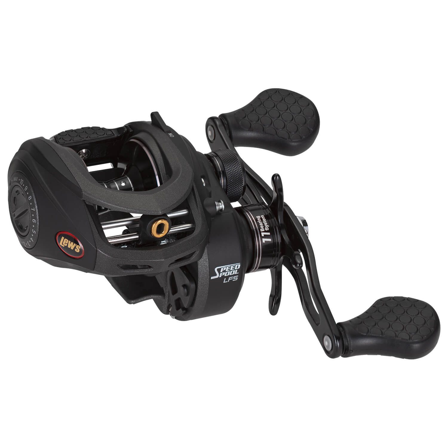 Lews Stationärrolle Lew's Superduty Speed Spool LFS Baitcastrolle Schwarz Multirolle, Packung)