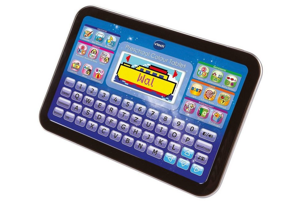 Vtech® Lerntablet Ready Set School, Preschool Colour Tablet, 8  Kreativspiele: Malen und gestalten oder Musikspiele spielen