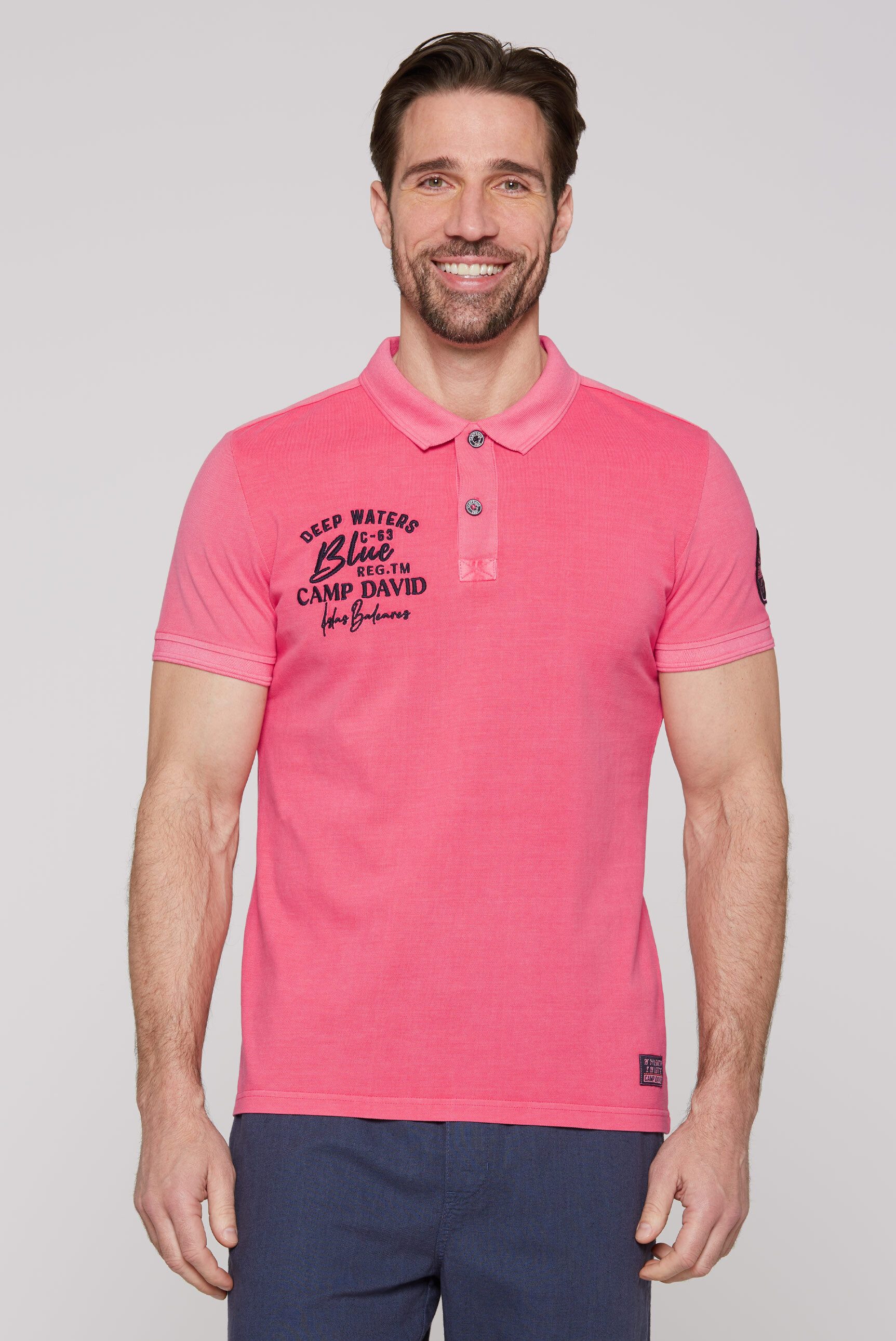 CAMP DAVID Poloshirt aus Baumwolle günstig online kaufen
